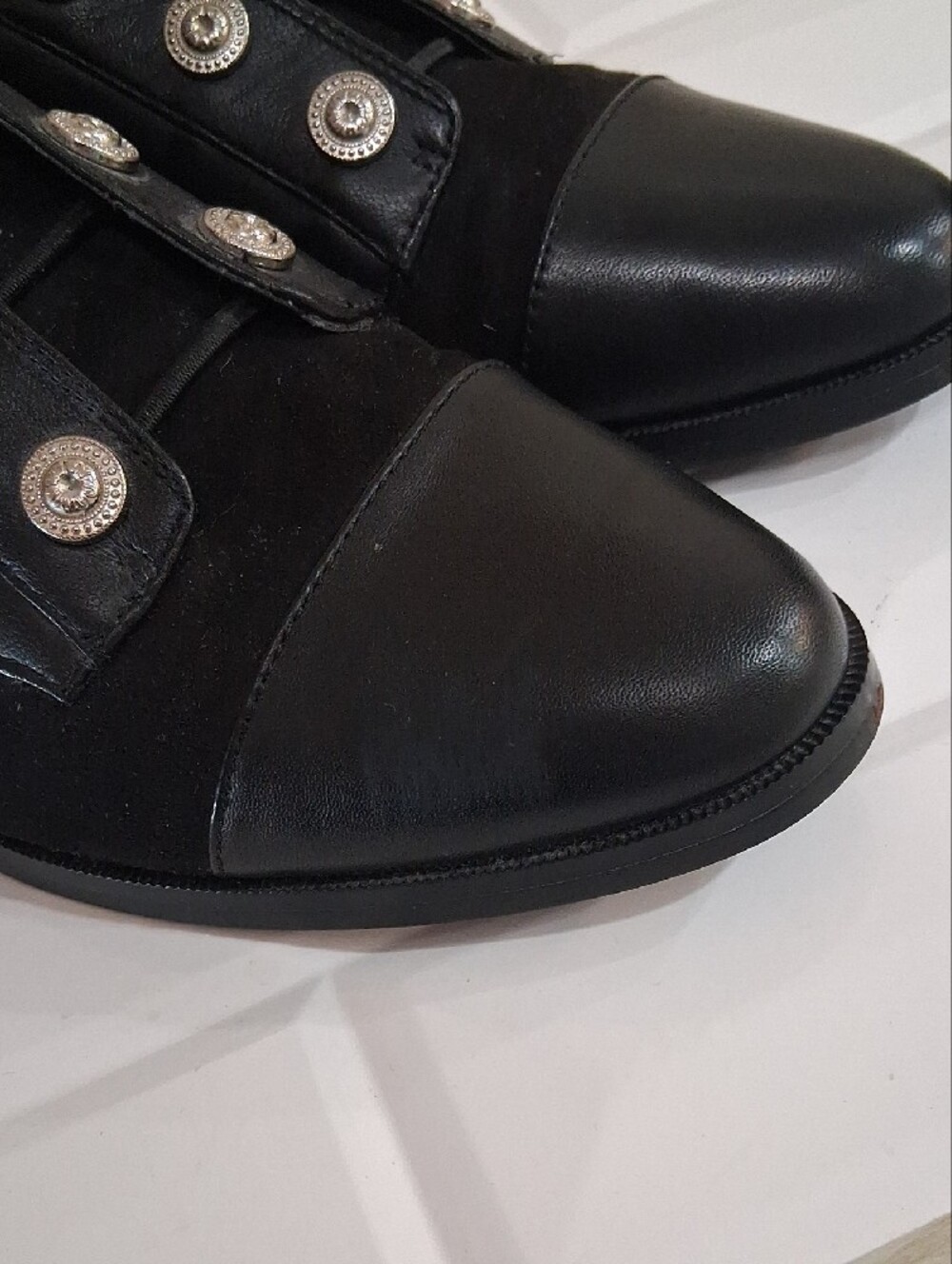 Nine West Hastao Military Style Leather Oxfords/ Loafers Size 9.5 - Picture 13 of 13